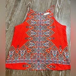 XL ReneeC Electo Multi-Colored Halter Top